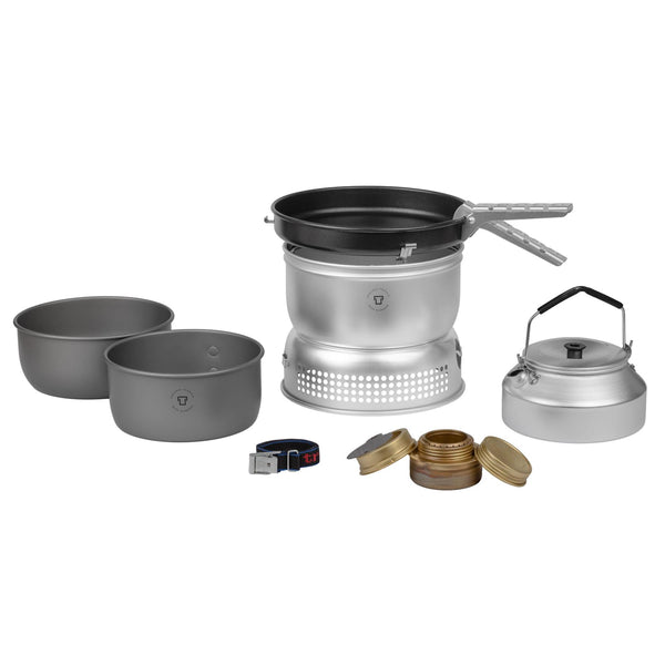 Trangia Flüssigbrennstoff Benzinbrenner Kit Herd Set hart eloxiertes Aluminium kompakt