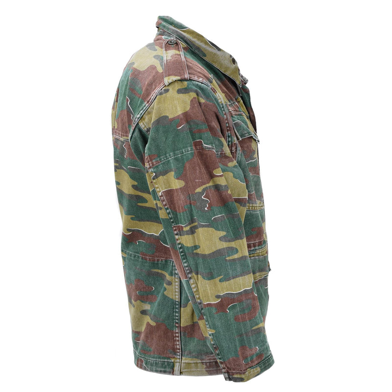 Original belgische Militärjacke M56 Jigsaw Camouflage Feldkampftruppen Armee