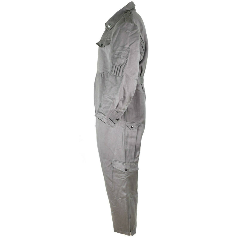 Original italienischer Armee-Overall, militärgrau, Overall, Reißverschluss vorne, NEU