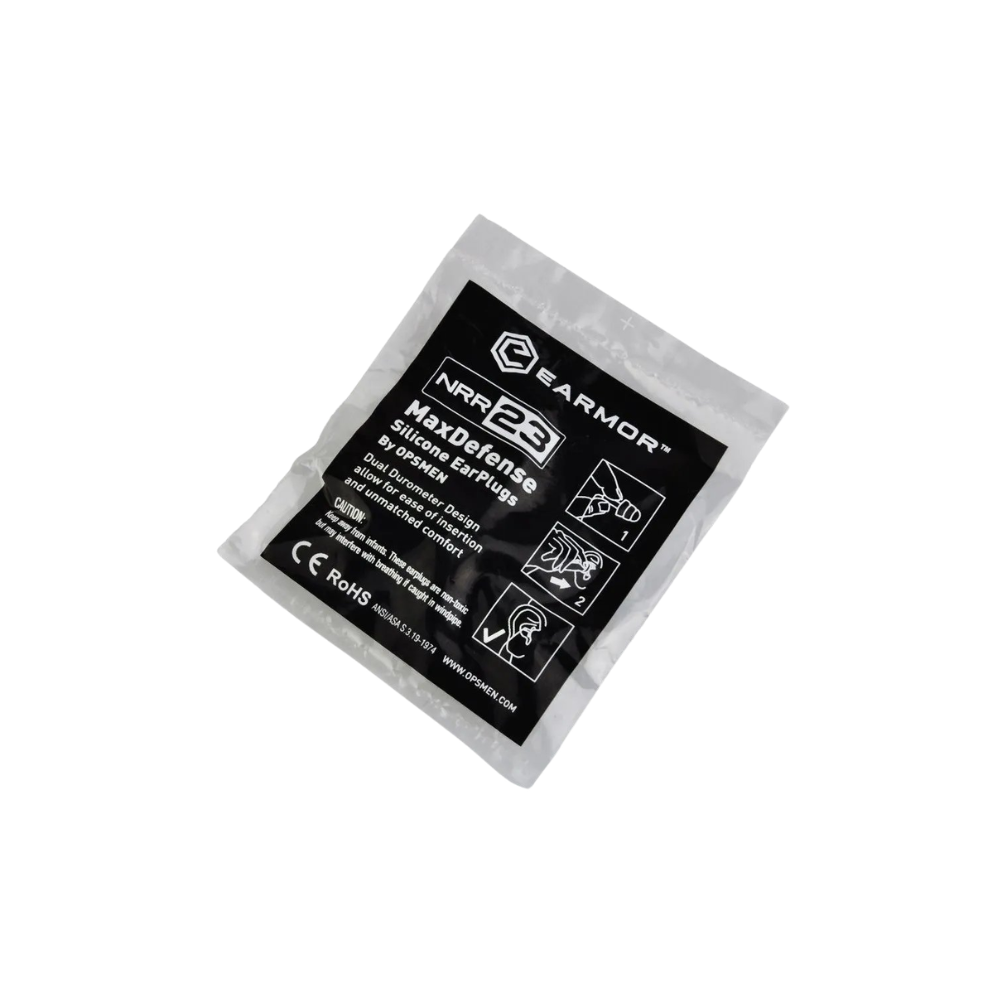 EARMOR M03 MaxDefense Silikon-Ohrstöpsel, wiederverwendbar, NRR 23 dB, grün