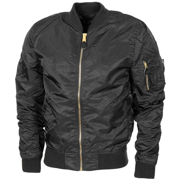US Militärjacke im Air Force Crew Uniform Bomber MA1 winddicht schwarz NEU