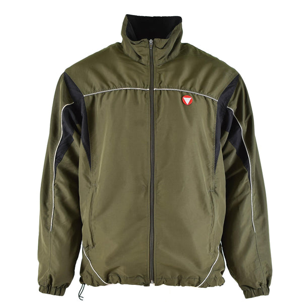 Original Österreichische Bundeswehr Trainingsanzug Top Jacke Sport Vintage OD Grün