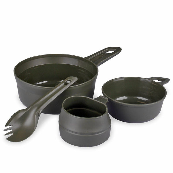 Komplettes Outdoor-Essgeschirr-Set von Wildo: BPA-freie Essentials für das Essen unterwegs