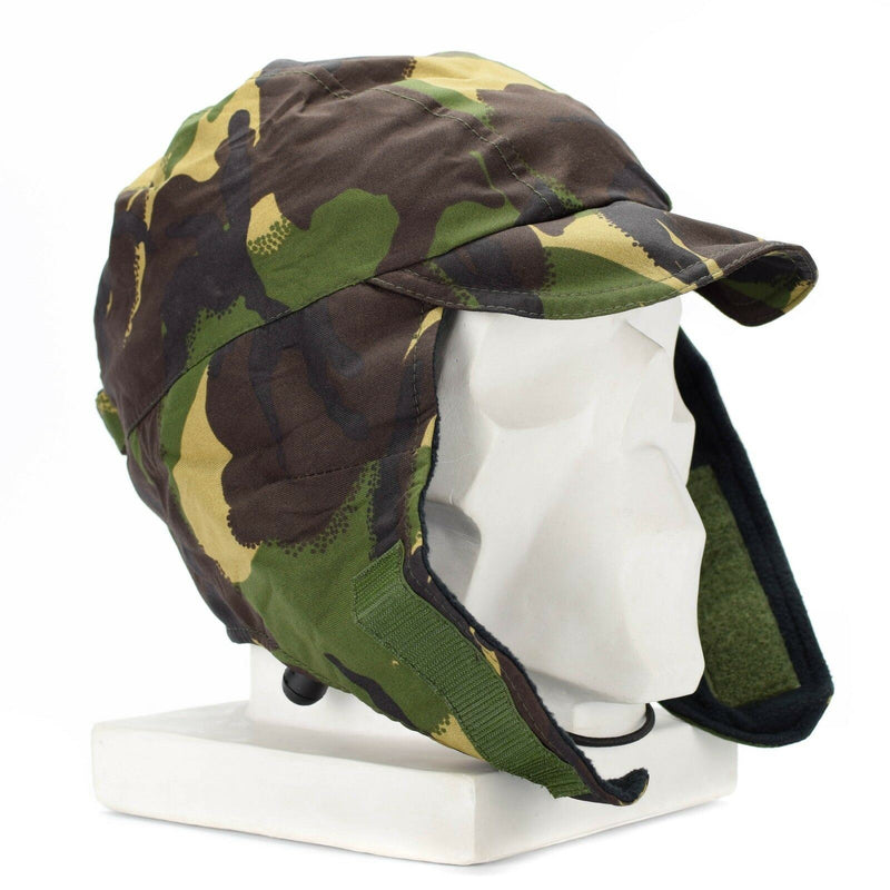 Original britische Armee DPM Camo wasserdichte Gore Tex Kappe gefüttert Kaltwetter Hut neu