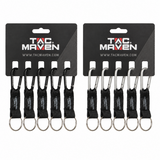 Pentagon Taktische 5 mm Aluminium-Karabiner-Clips, 5 Stück, Outdoor-Camping-Schlüsselanhänger