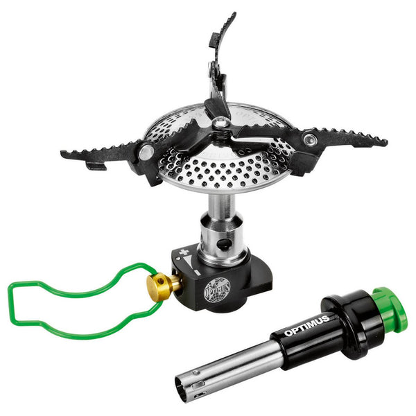 Optimus Crux Lite Campingkocher Wandern Camp Kocher + Piezo Kompakt Faltbar Leicht