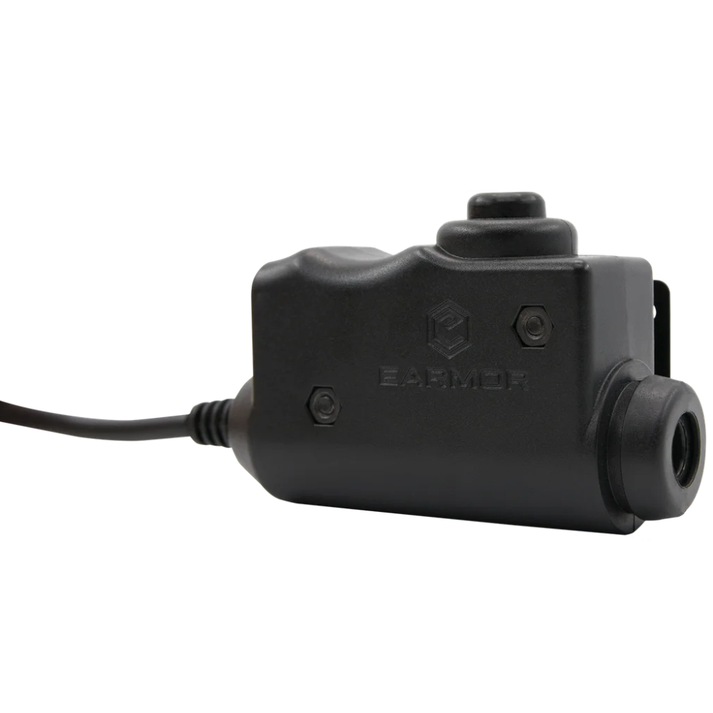 EARMOR M51 PTT-Kommunikationsadapter Kenwood 2-Pin-Funkanschluss Schwarz
