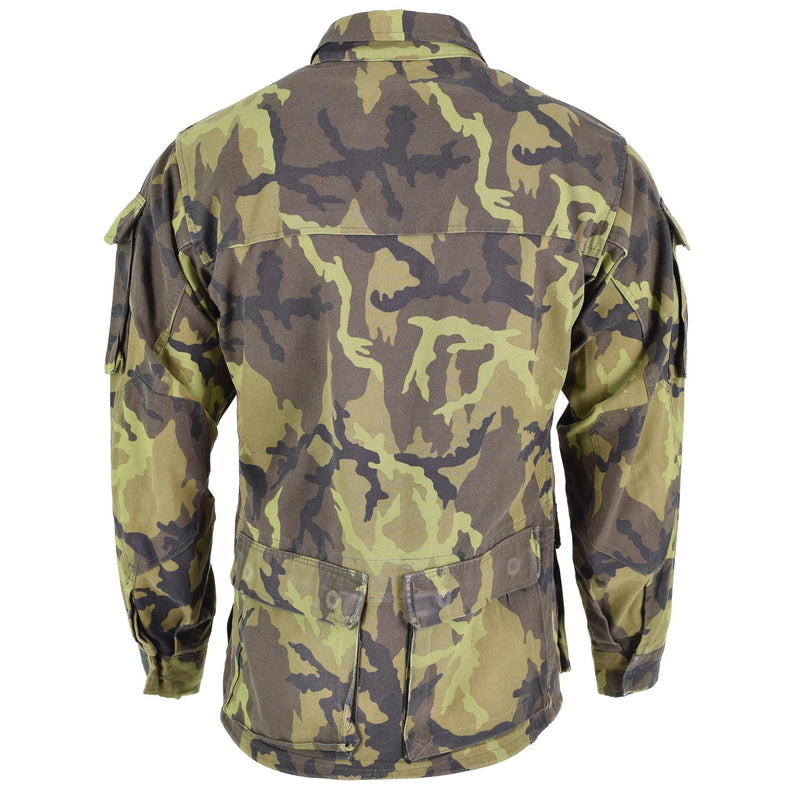 Original tschechische Armee Truppen Feldjacke Blatt Camouflage Muster Parka Militär Überschuss