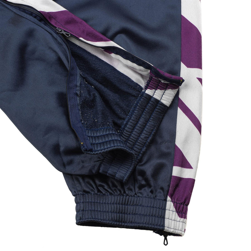 Original Französische Militärschule Jogginghose Sporthose gestreift Laufen Wandern