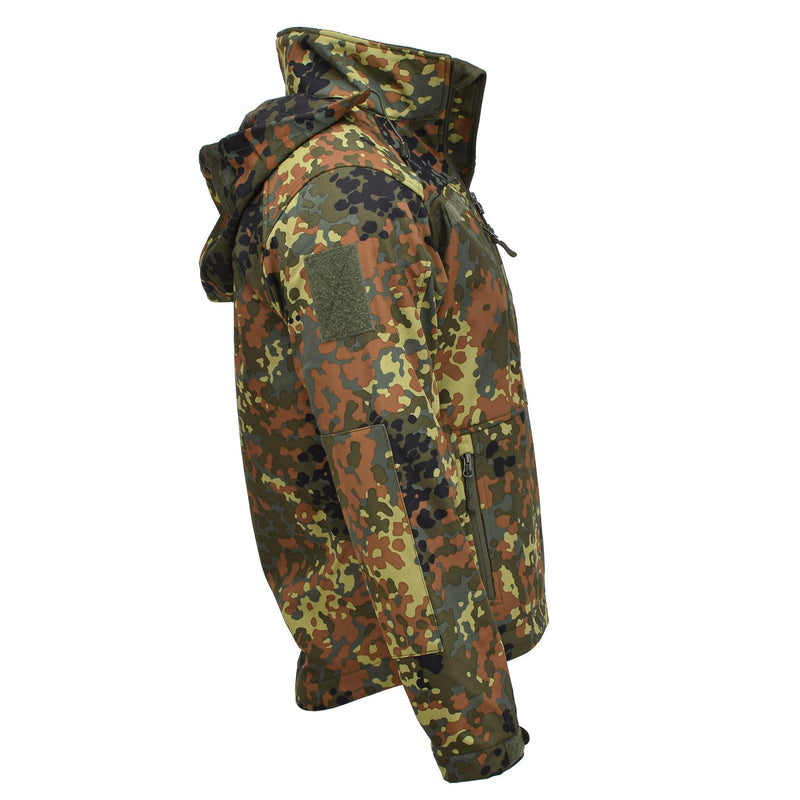 MIL-TEC Softshelljacke SCU 14 Deutsch Flecktarn Outdoor Wanderoberbekleidung