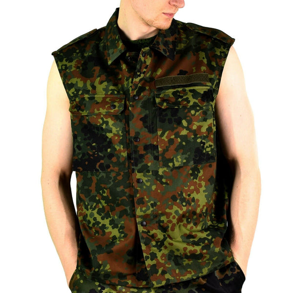 Original DEUTSCHE ARMEE WESTE MIT REISSVERSCHLUSS flecktarn camo taktischer Kampf BW Armee Ausgabe