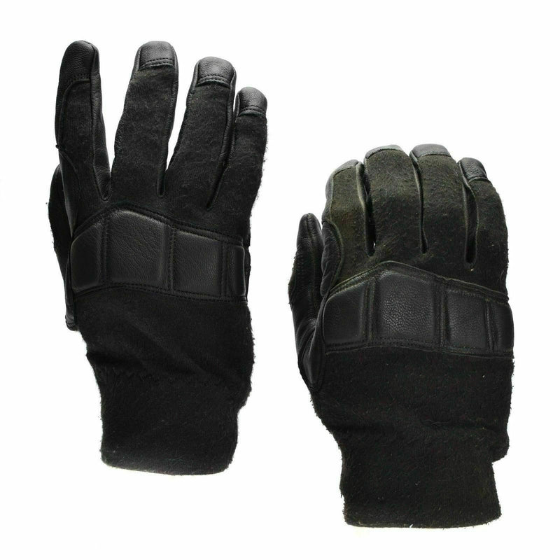 Original österreichische Bundesheer Kampftaktikhandschuhe Leder Nomex Militärhandschuhe