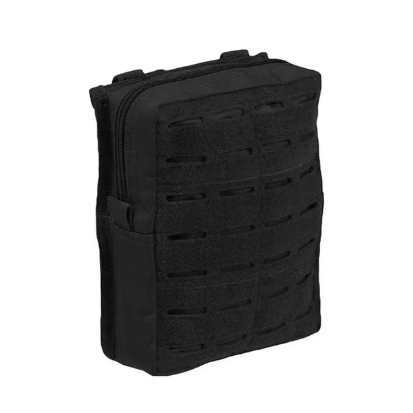 MIL-TEC Lasercut-Gürteltasche groß, militärische taktische Molle-Gebrauchsausrüstungstasche, schwarz