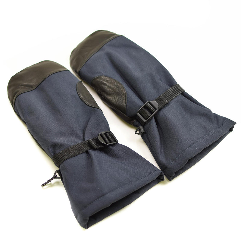 Original niederländische Armee Fäustlinge NATO Winterhandschuhe Militär blau Marine maritim NEU