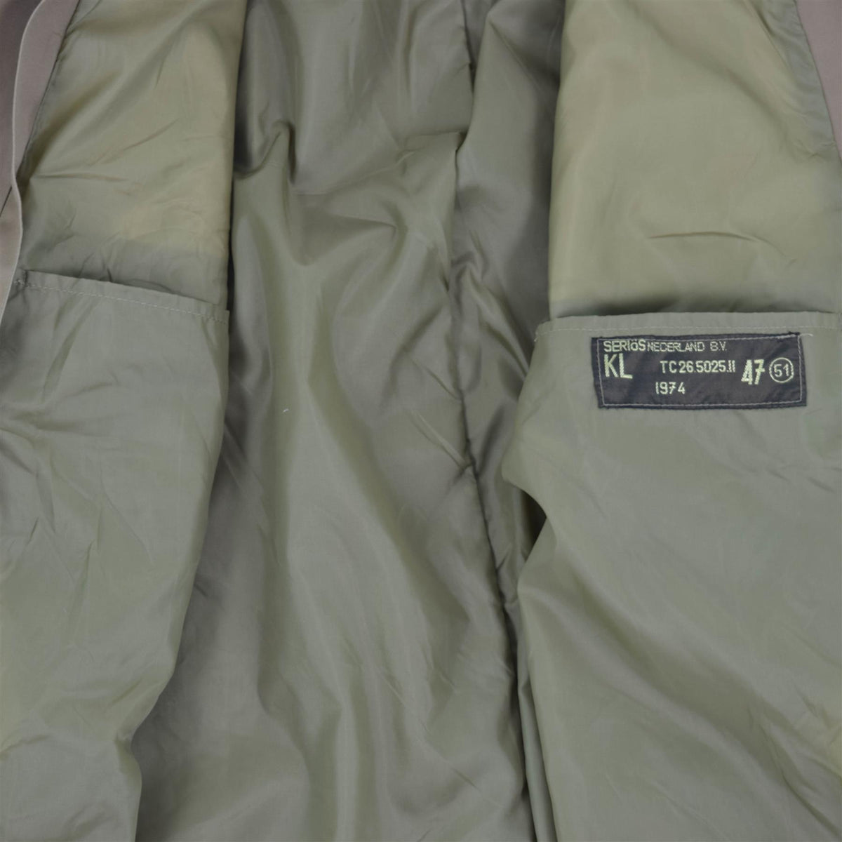 Originaler formeller Trenchcoat der niederländischen Armee, brauner Offiziersmantel im Militär-Surplus-Stil NEU