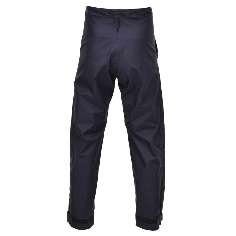 Original britische Polizei-Regenhose, wasserdicht, für draußen, Hose für nasses Wetter, blau