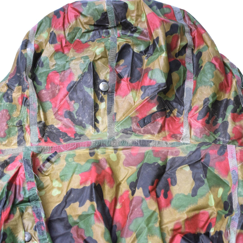 Original Schweizer Armee Truppen Camouflage taktischer Plastikponcho Alpenflage Muster