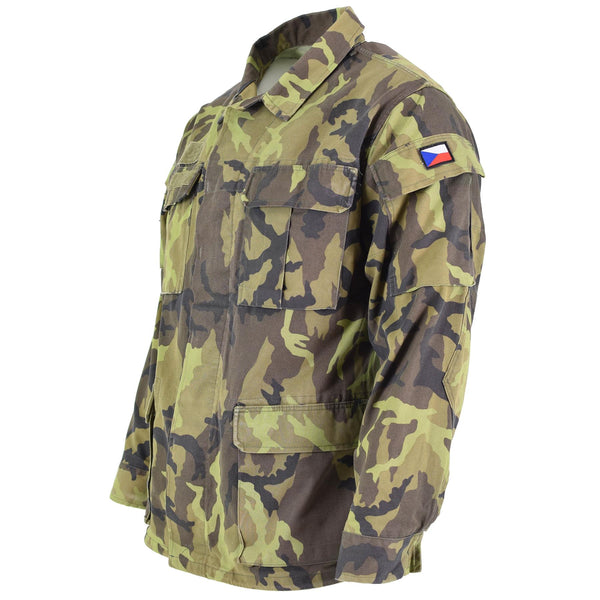 Original tschechische Armee Truppen Feldjacke Blatt Camouflage Muster Parka Militär Überschuss