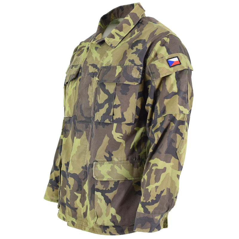 Original tschechische Armee Truppen Feldjacke Blatt Camouflage Muster Parka Militär Überschuss