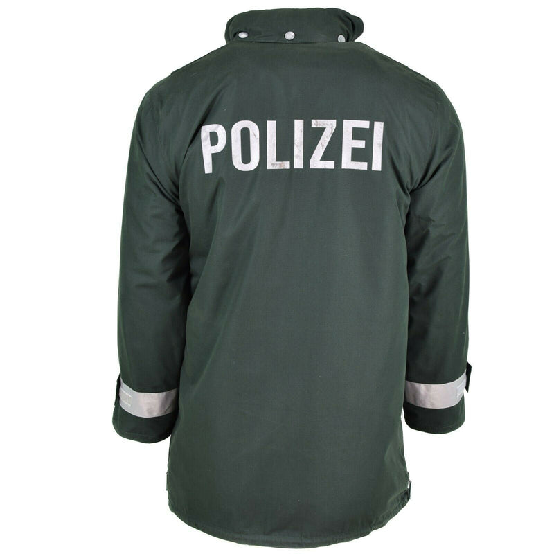 Echte deutsche Polizeijacke GoreTex grün wasserdicht BGS Parka Grenzschutz