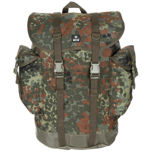 MFH Army Marke BW Berg Camouflage taktischer Rucksack 30L Rucksack bewaffnet NEU