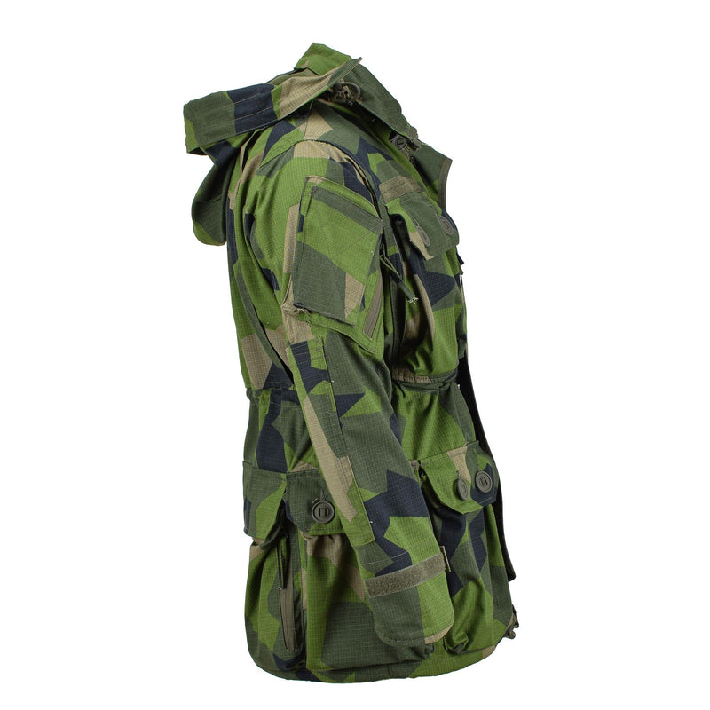 TACGEAR Marke Militärischen stil ripstop kommando smock jacke splinter camo fullzip