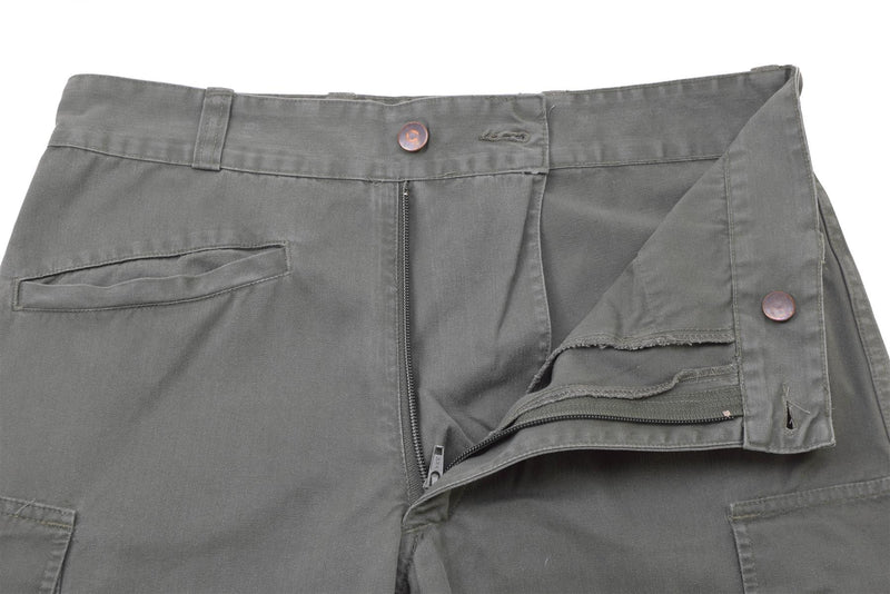Originale Hose der französischen Militärluftwaffe, grau, verstärkte Arbeits-Cargohose