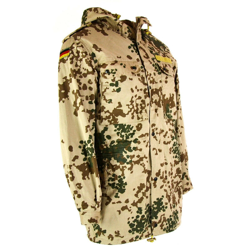 Original Bundeswehr Feldjacke Parka Armeeausgabe mit Kapuze Wüstenkampf Tropic