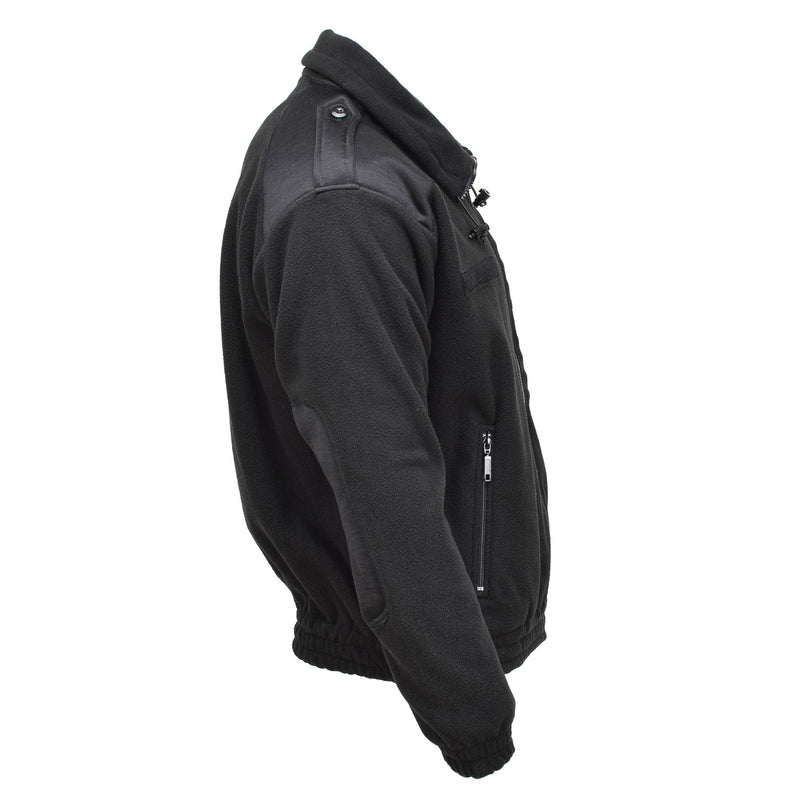 MIL-TEC Fleecepullover im Armeestil, Winterjacke, Sportpullover, schwarz
