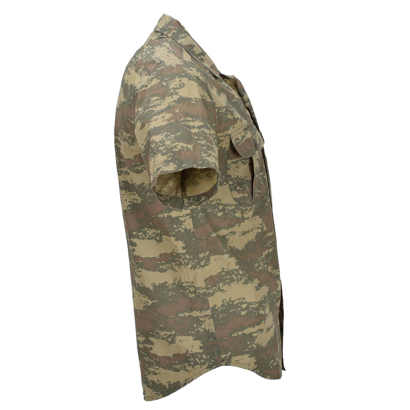 Original türkische Armee Feldhemden strapazierfähig Ripstop Camouflage Kurzarm taktisch