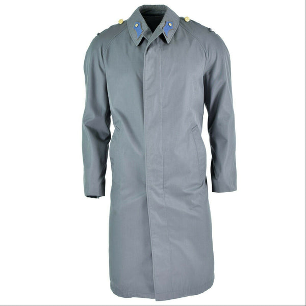 Echter österreichischer Armeemantel, Trenchcoat, Militärausgabe, lange graue Jacke