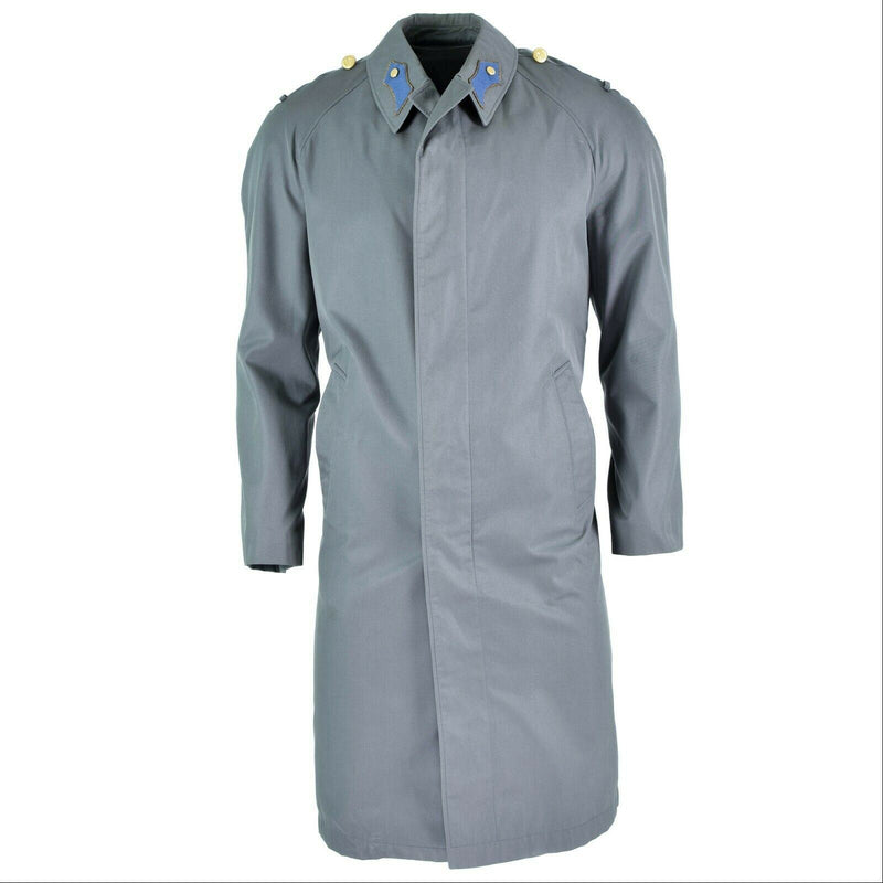 Echter österreichischer Armeemantel, Trenchcoat, Militärausgabe, lange graue Jacke