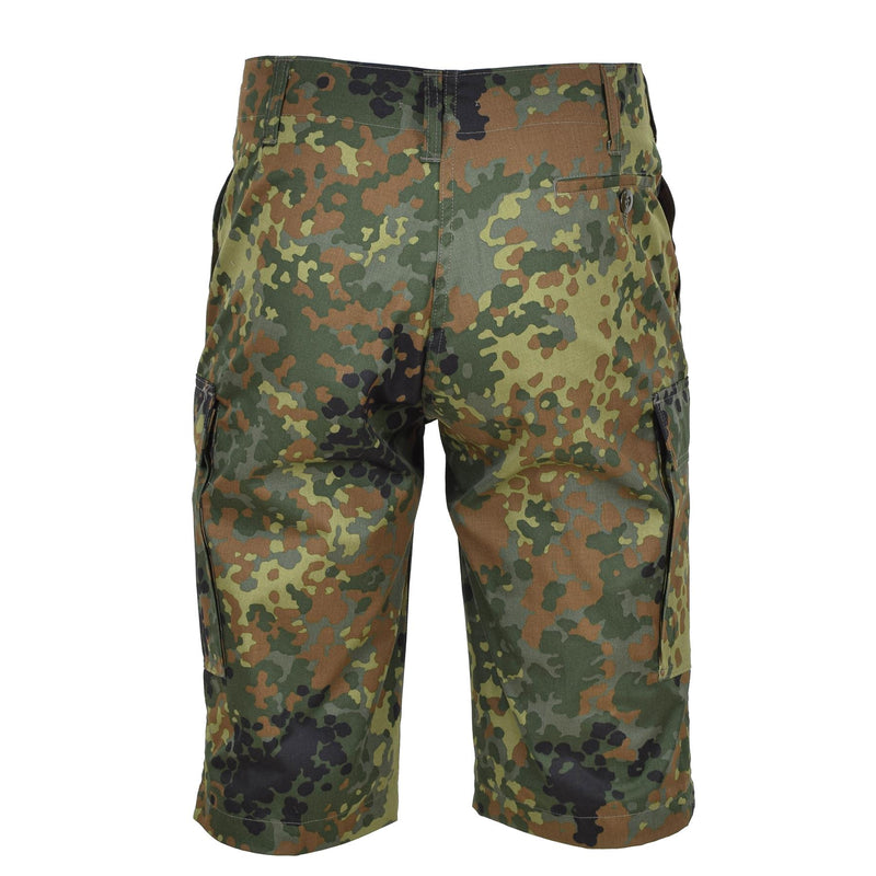 Leo Kohler Knielange Shorts Militär Bermuda Flecktarn Camouflage