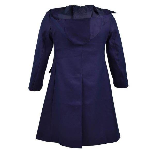 Echter französischer Militärmantel, Armee-Trenchcoat, dunkelblau, Damenjacke, NEU