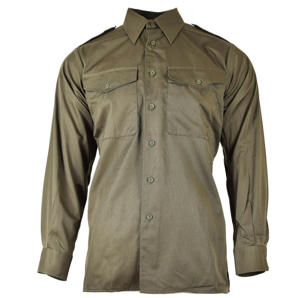 Original Österreichisches Bundesheer Hemd OD Militär Kampf Langarm Olive BDU NEU
