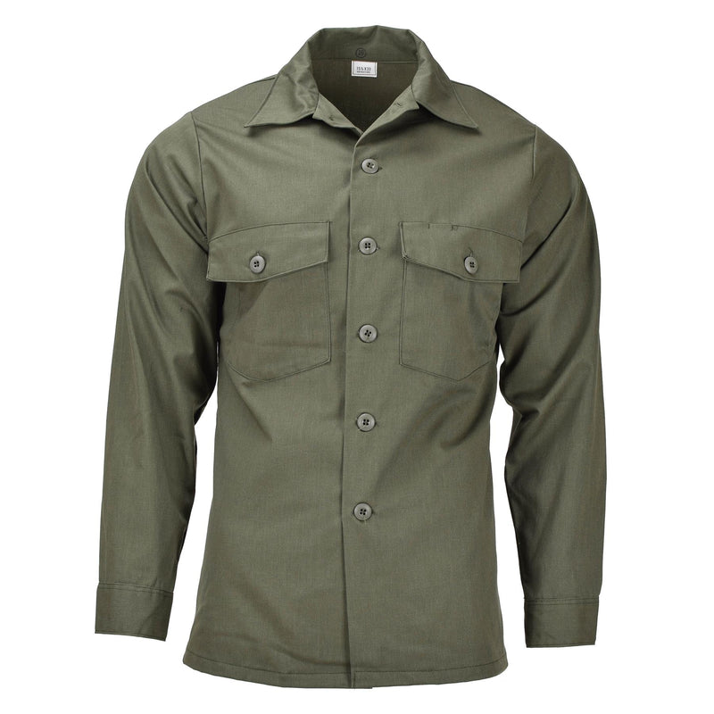 Original US Army Langarm Taktisches Hemd oliv Fatigue Militär Feld NEU