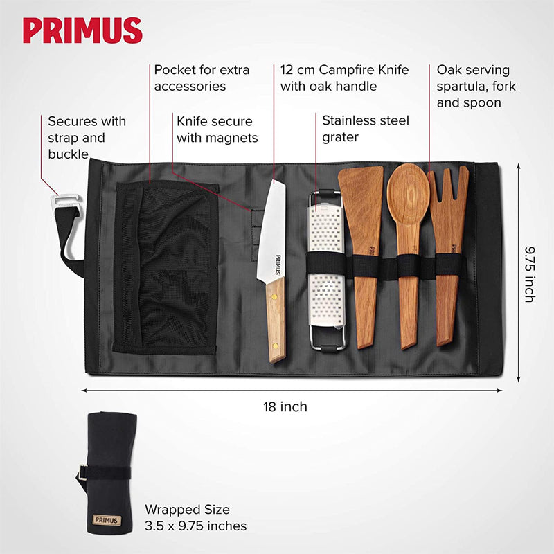 Primus CampFire Prep Set Outdoor Camping Besteck Set Wandern Messer Löffel Gabel