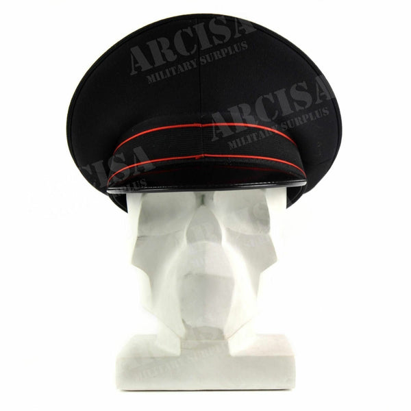 Echte Schirmmütze der italienischen Armee, Militärpolizei, Visier, Feldmütze, Schwarz, NEU