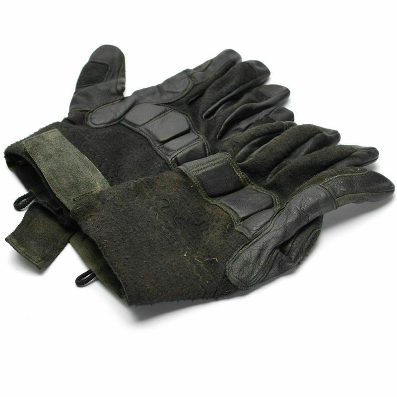 Original österreichische Bundesheer Kampftaktikhandschuhe Leder Nomex Militärhandschuhe
