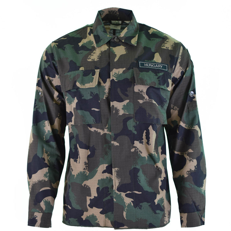 Echtes ungarisches Armeehemd M90 4-farbiges Camouflage Langarm Militär NEU
