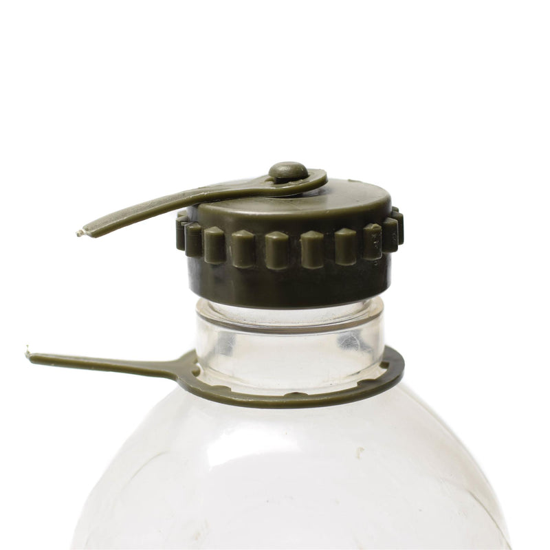 Original Österreichische Bundeswehr Feldflasche Feldtruppen Plastik Trinkflasche OD Beutel