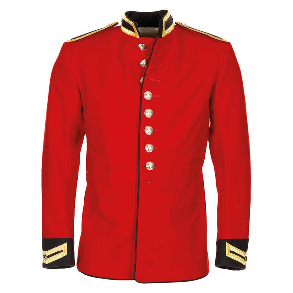 Original britische Militärjacke, Tunika, rotes Kleid, Kavallerie, Rettungsschwimmer, Soldaten, NEU