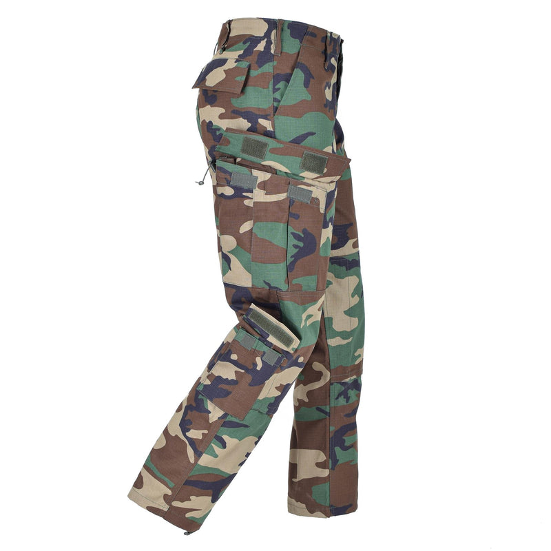 Mil-Tec Brand US-Militärstil Woodland Camo Ripstop Soldaten BDU Cargohose