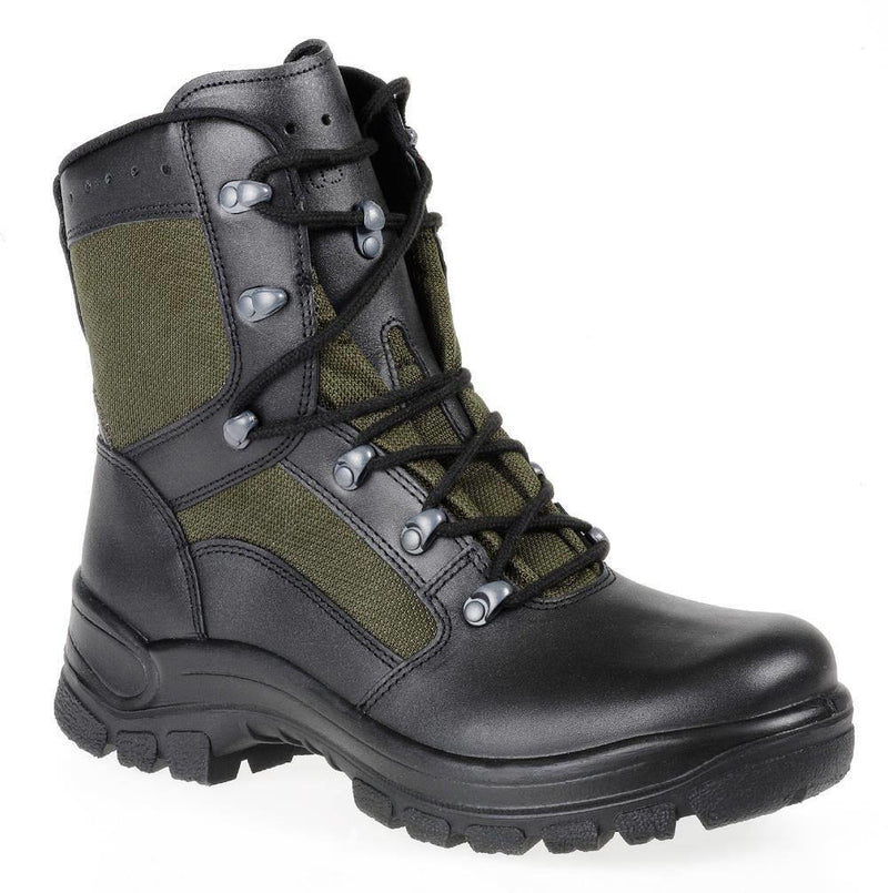 Original deutsche Militär Kampfstiefel Leder Textil taktische Feldschuhe NEU