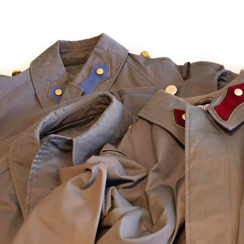 Echter österreichischer Armeemantel, Trenchcoat, Militärausgabe, lange graue Jacke