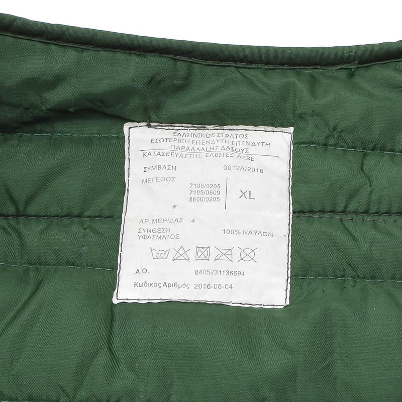 Original griechische Militärjacke M65, Langarmfutter, grün, griechische Armee-Überschuss