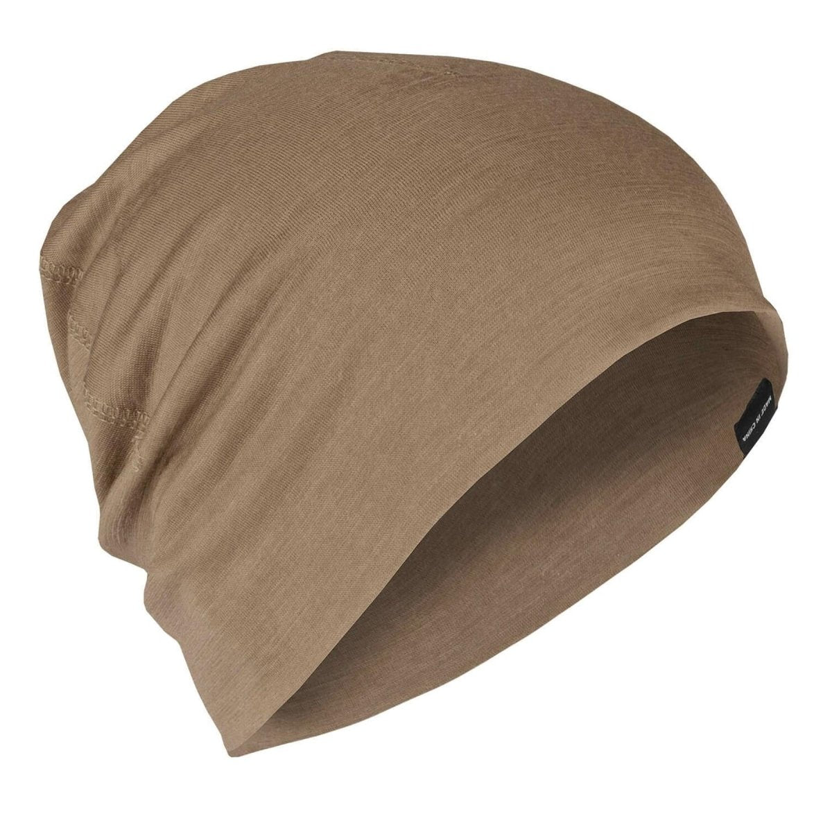 A.Blochl Beanie aus Merinowolle, sportliche Outdoor-Kopfbedeckung, atmungsaktive Uhrenmütze, Coyote