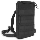Black A.Blochl TF2 hydration pack with MOLLE webbing, adjustable straps, and zippered compartments for hiking and outdoor use
