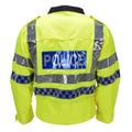 Original reflektierende Warnschutz-Uniformjacke der schottischen Polizei, Gelb