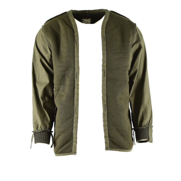 Original niederländische Armee Olive OD Parka Liner Kampf Militärfutter Jacke Modacryl
